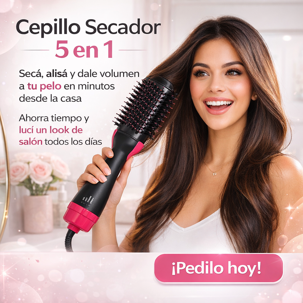 Cepillo Secador Voluminizador 5 en 1